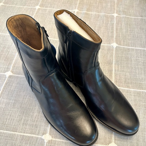 Florsheim Men's Medfield Plain Toe Zip Boot Fashion Black New 10.5 EEE - Picture 2 of 7